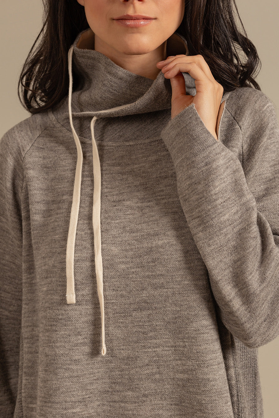 Unisex Sweater Cotton & Baby Alpaca Color Thunder