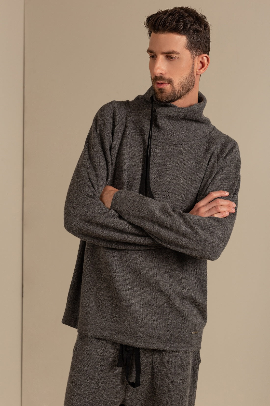 SUÉTER UNISEX DE ALGODÓN & BABY ALPACA COLOR TORNADO