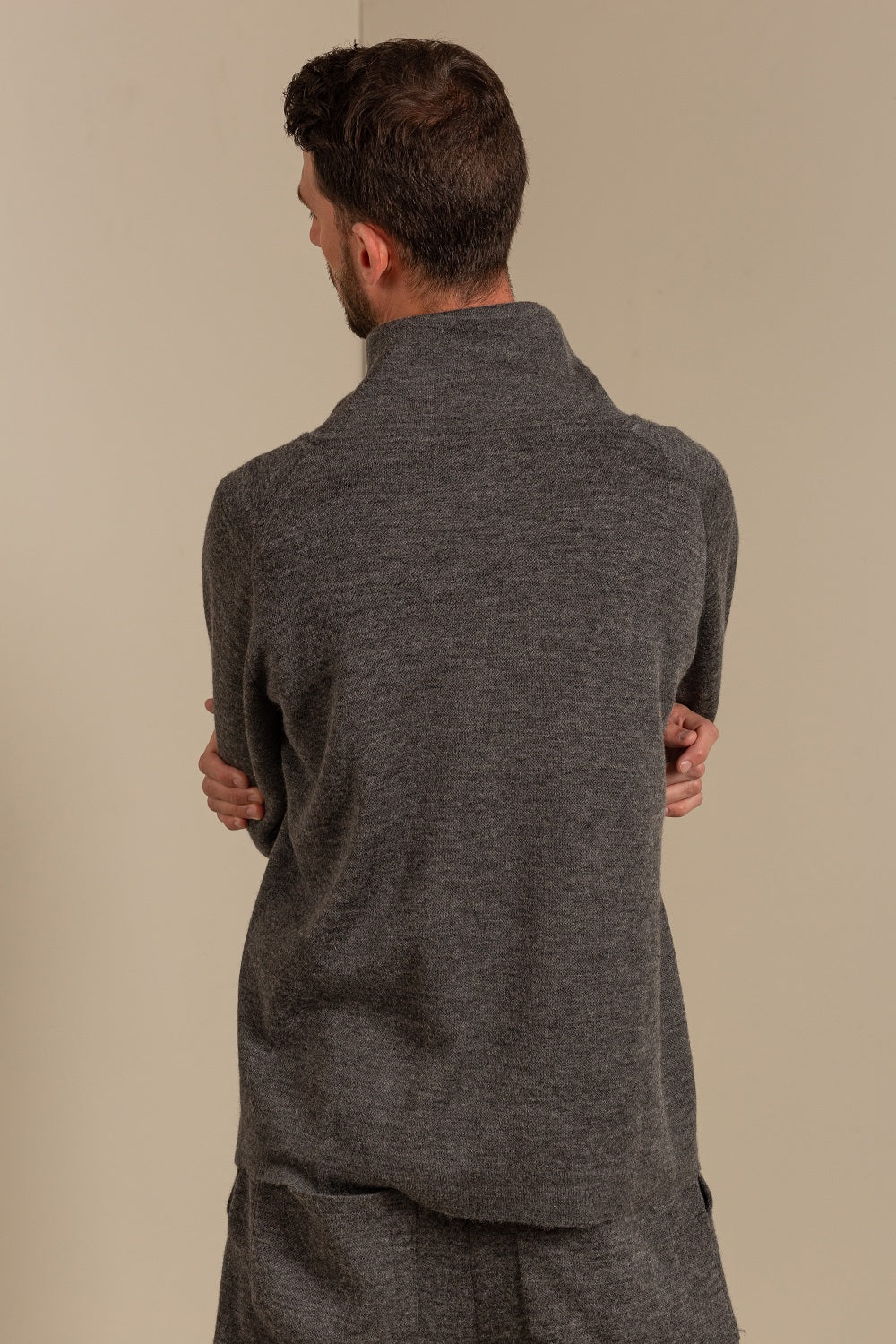 SUÉTER UNISEX DE ALGODÓN & BABY ALPACA COLOR TORNADO