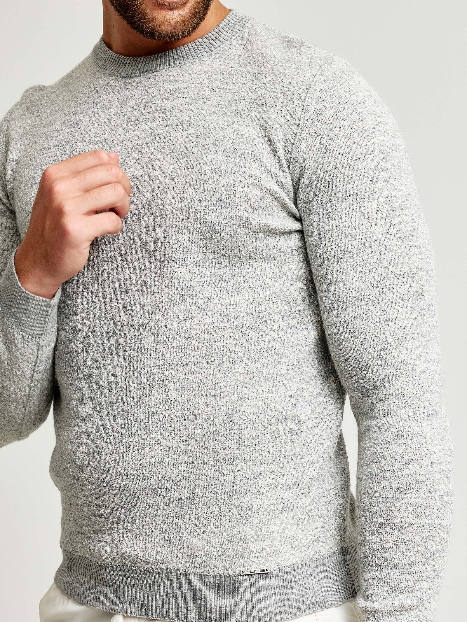 Suéter Wimbledon Alpaca de Bebé y Seda Color Gris