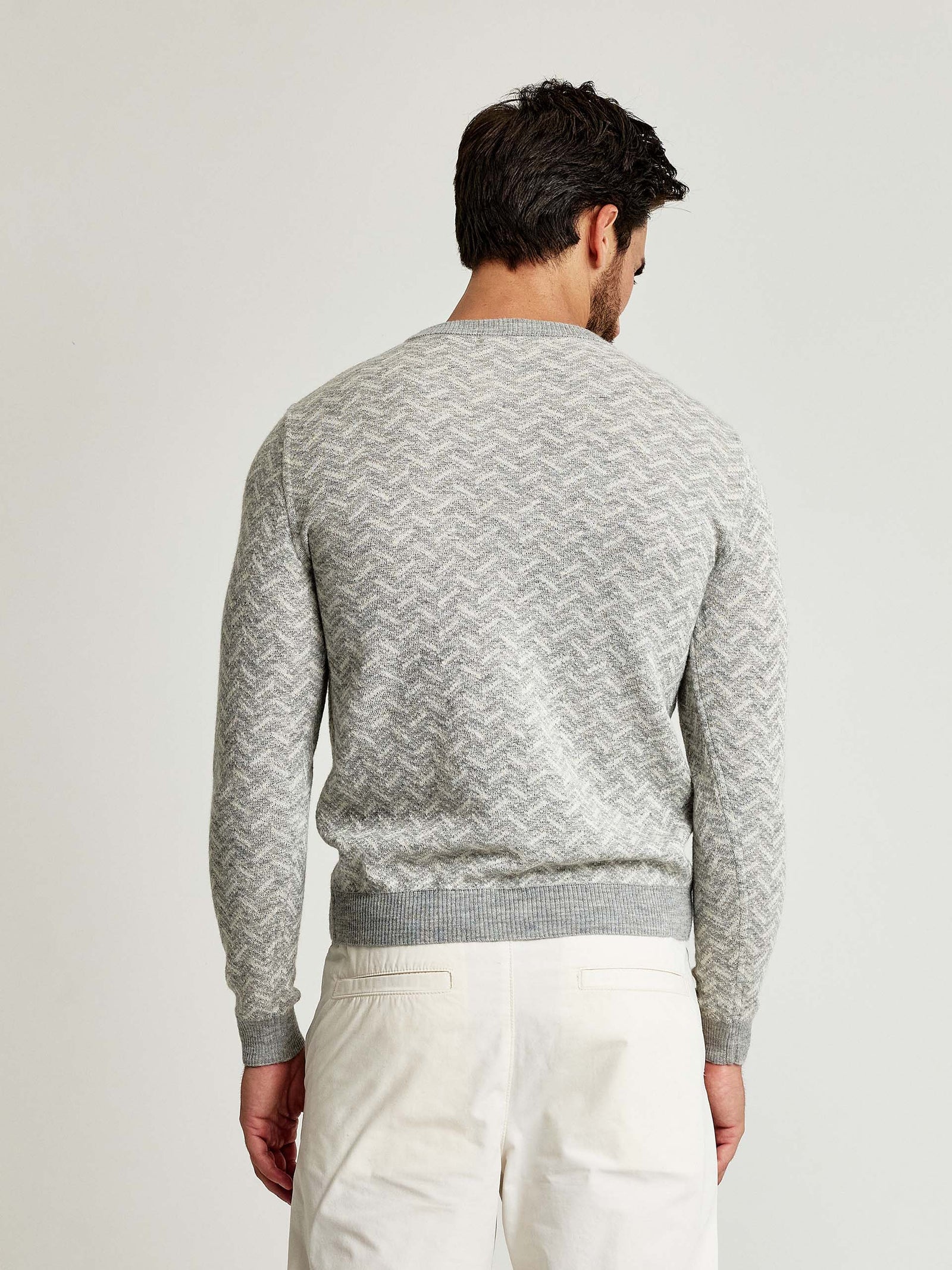 Suéter Wimbledon Alpaca de Bebé y Seda Color Gris