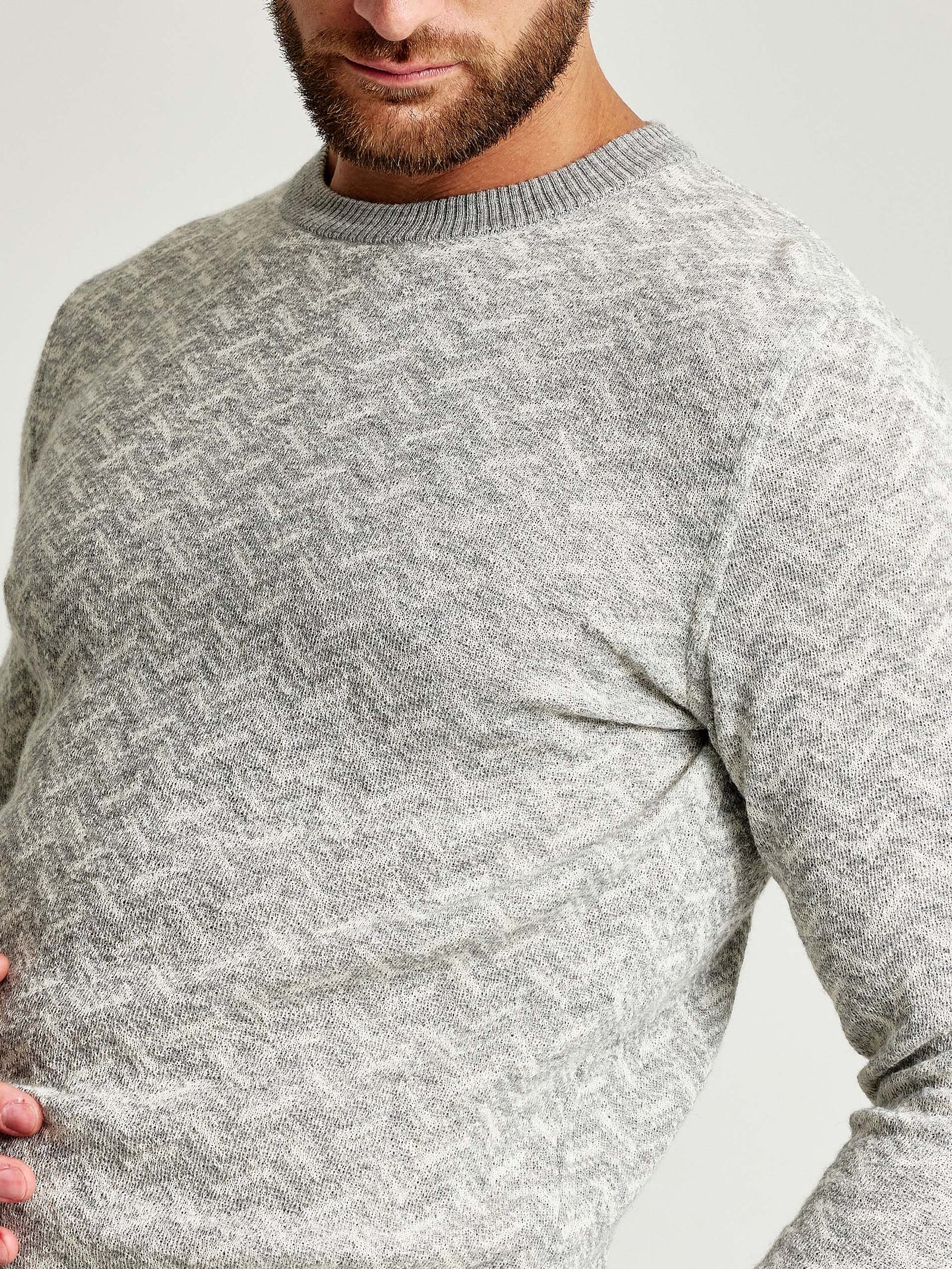 Suéter Wimbledon Alpaca de Bebé y Seda Color Gris