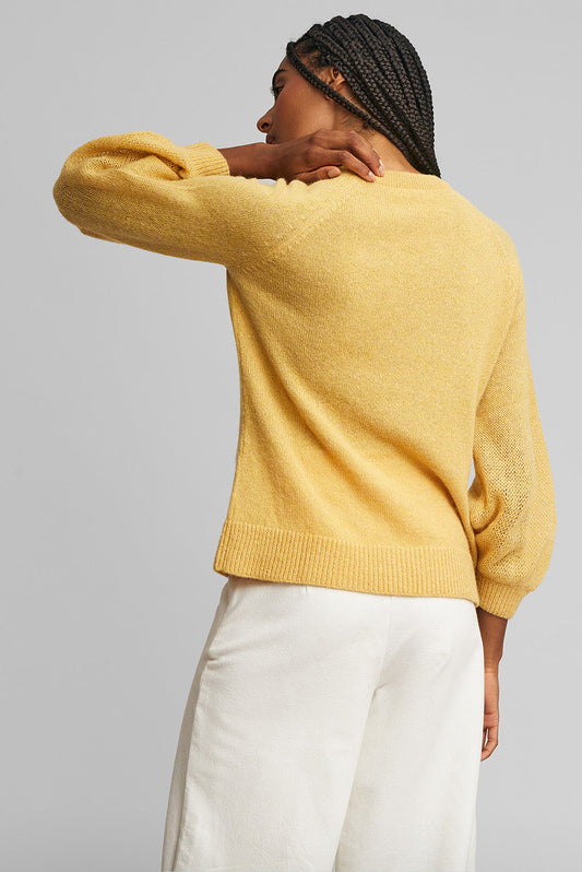 Wake Sweater Baby Alpaca Color Amarelo