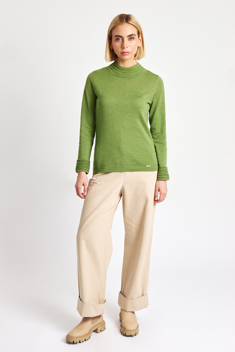 Suéter Whatever M De Baby Alpaca Color Alamo
