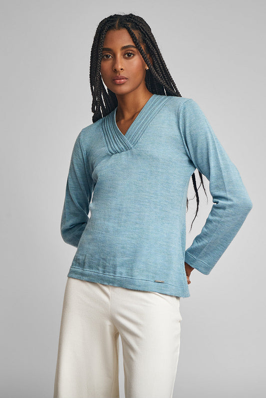 Suéter Any V Baby Alpaca Color Dream