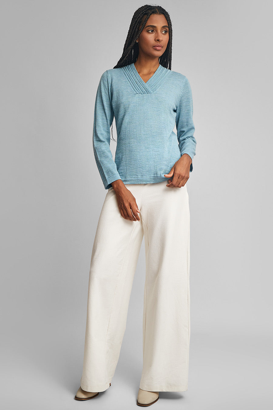 Whatever V Sweater Baby Alpaca Color Dream