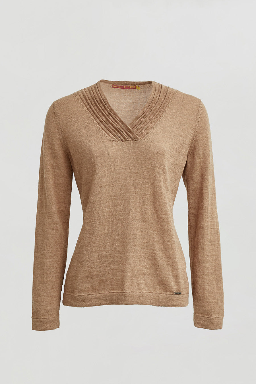 Suéter Whatever V De Baby Alpaca Color Chanterelle