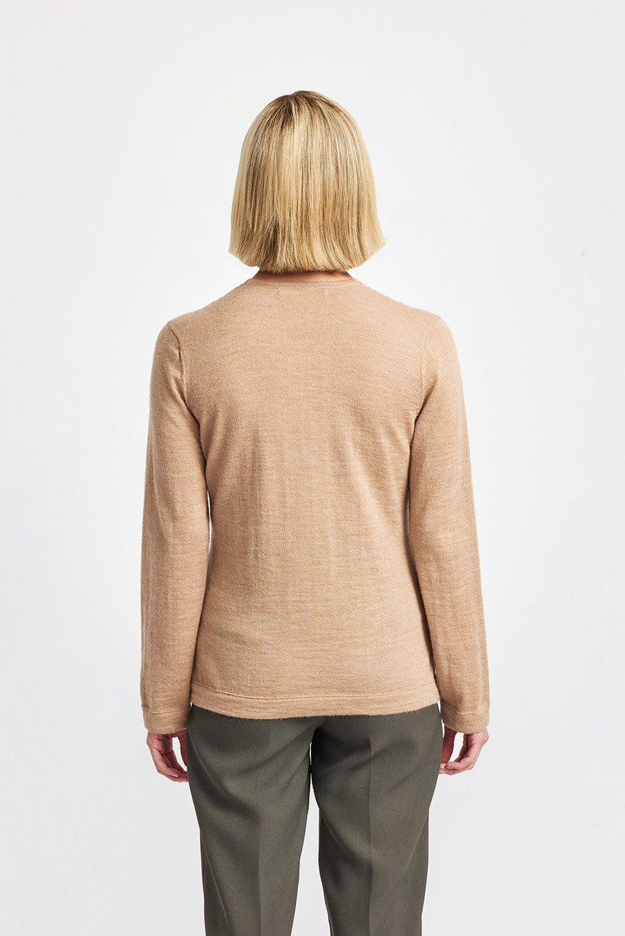 Suéter Whatever V De Baby Alpaca Color Chanterelle