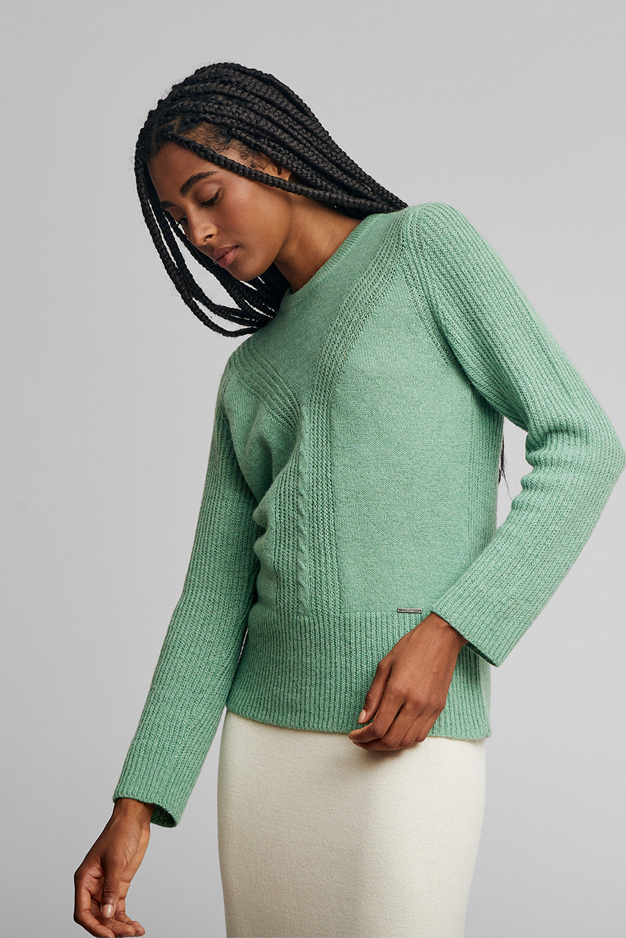 Wayra Sweater Baby Alpaca Color Basil