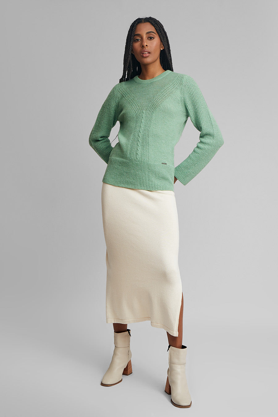 Wayra Sweater Baby Alpaca Color Basil