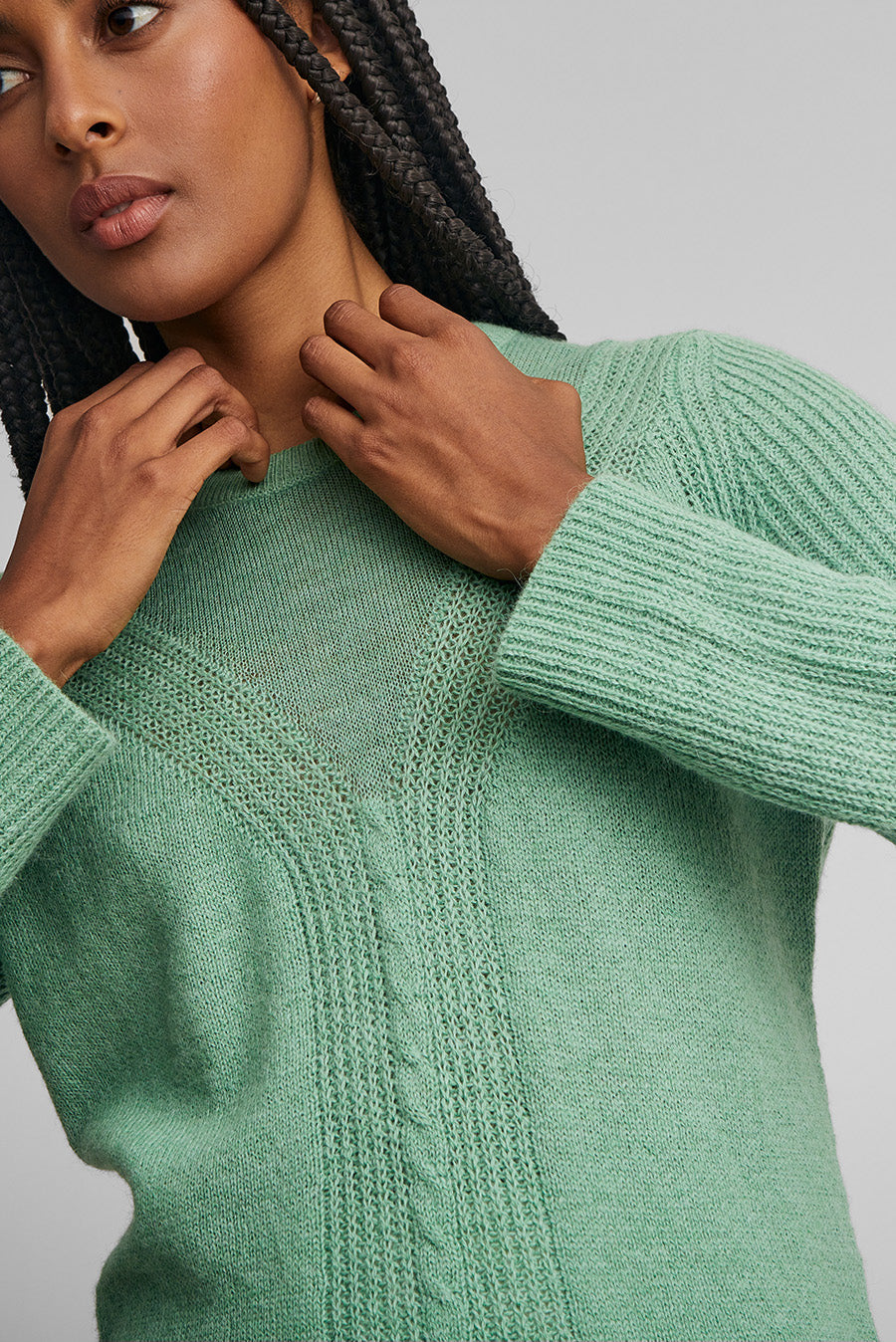 Wayra Sweater Baby Alpaca Color Basil
