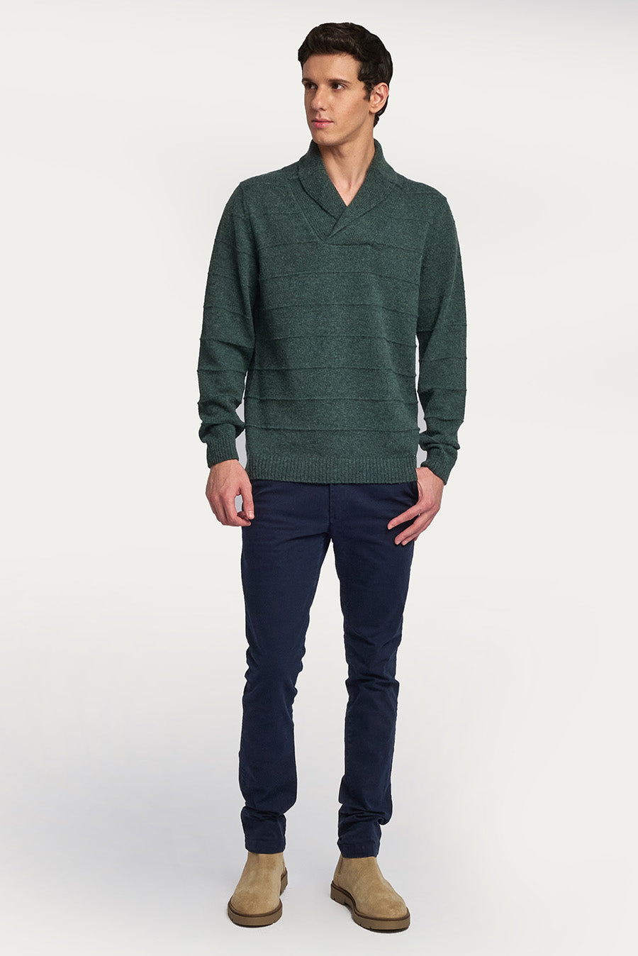 Washington Sweater Baby Alpaca Color Bosque