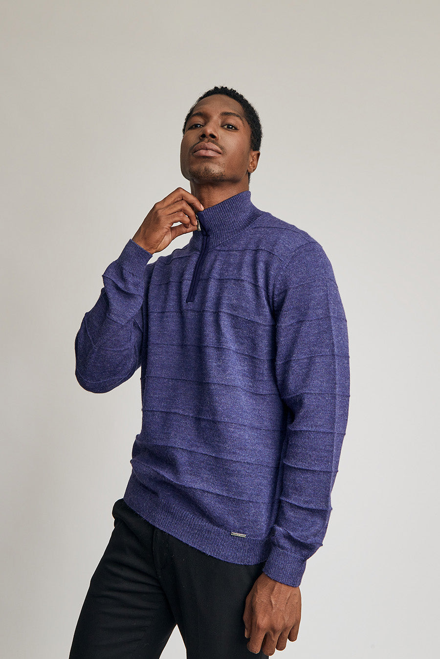 Watson Sweater Baby Alpaca Color Niagara