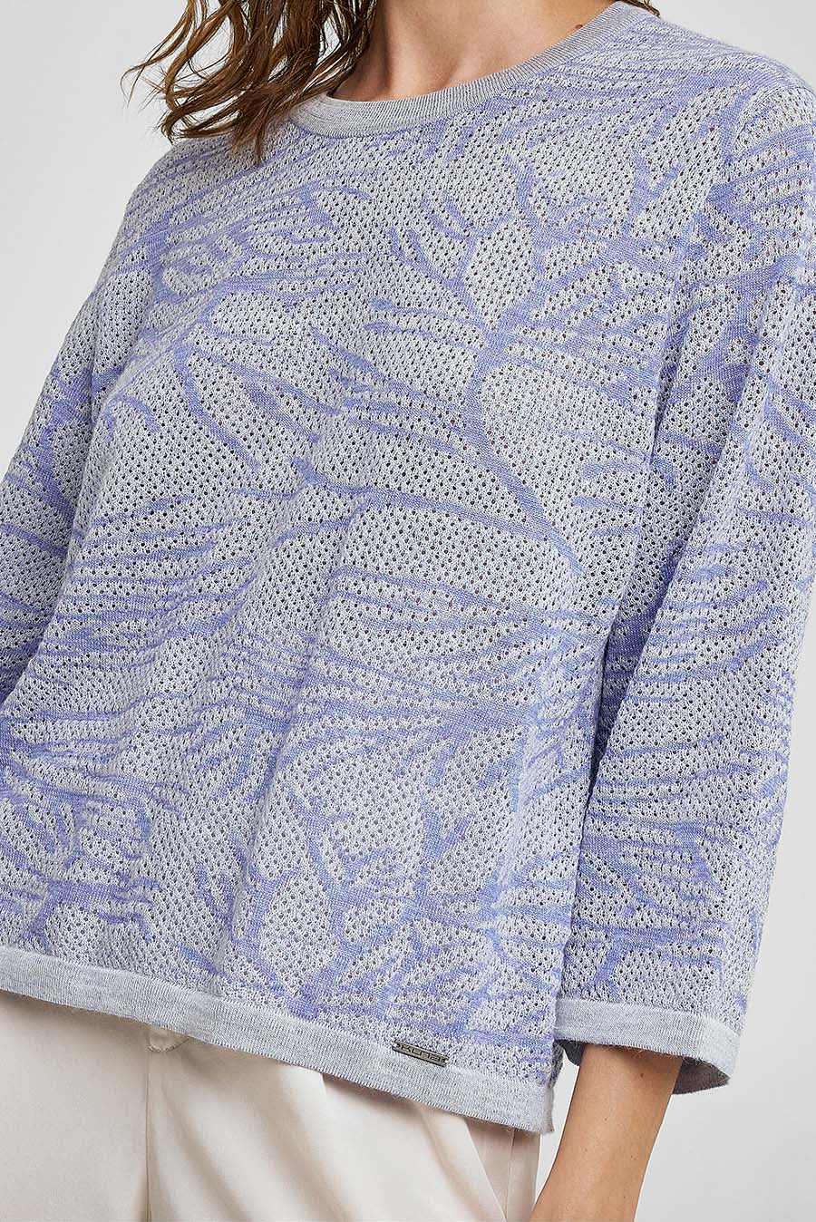 Wales Sweater Baby Alpaca & Silk Color Purple