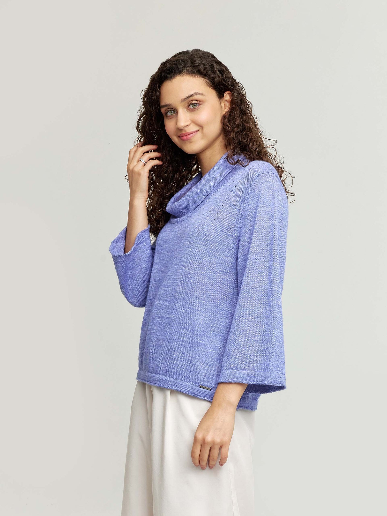 When Sweater Baby Alpaca & Silk Color Purple