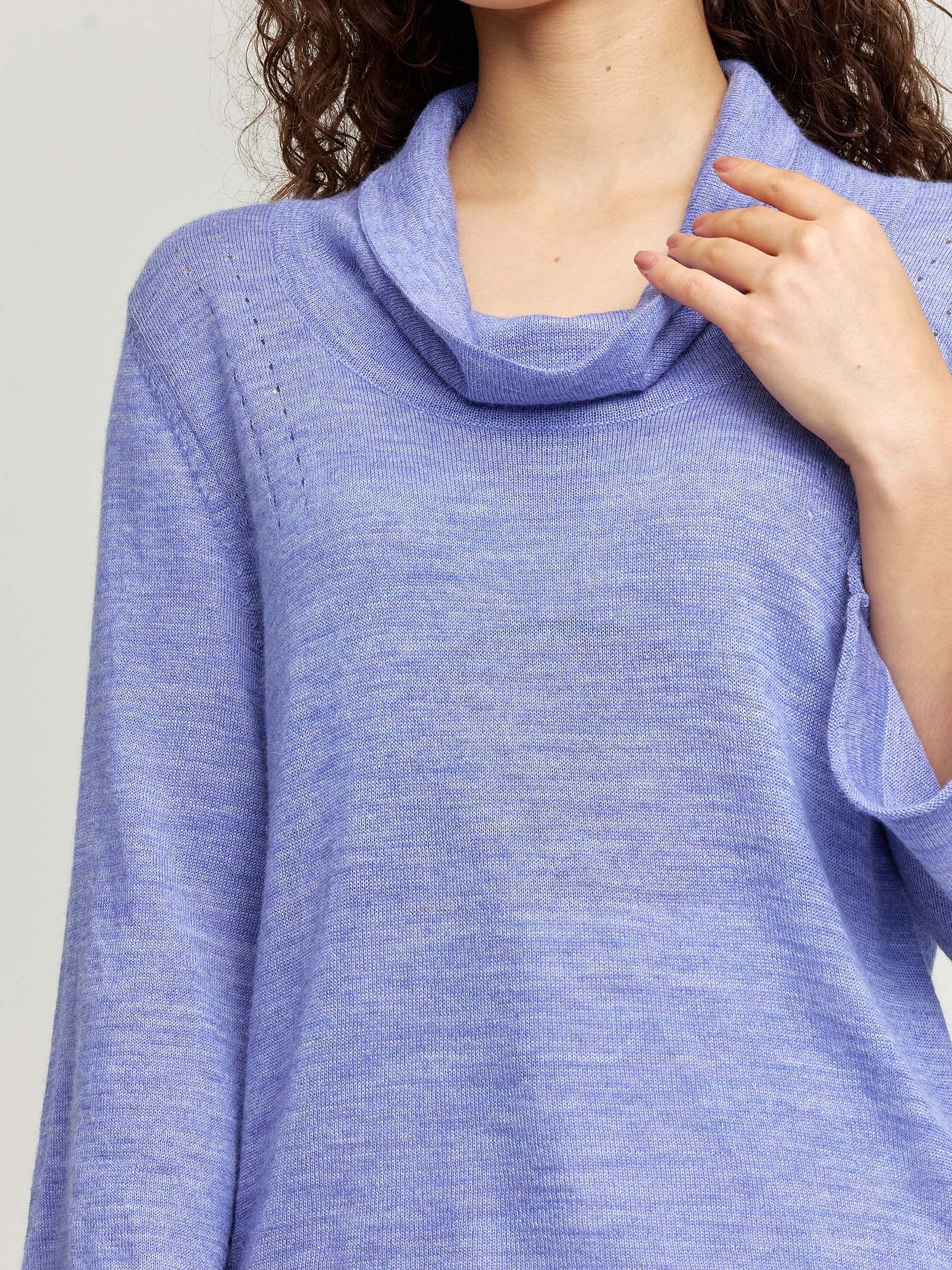 When Sweater Baby Alpaca & Silk Color Purple