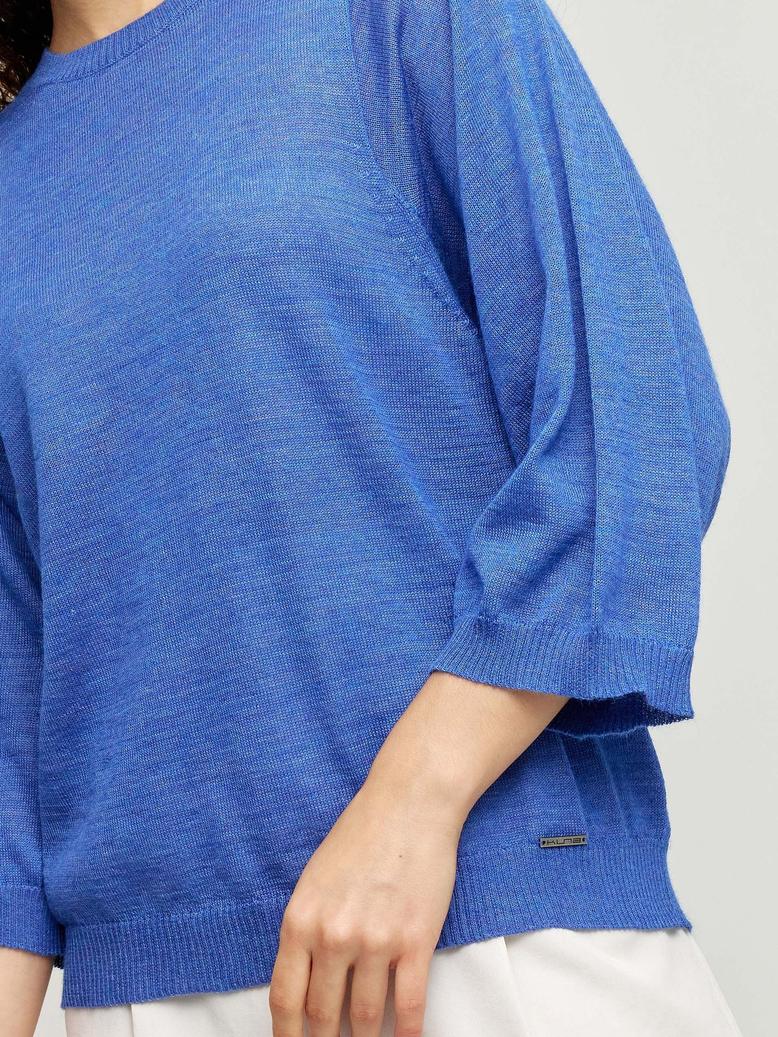 Whiney Sweater Baby Alpaca & Silk Color Blue