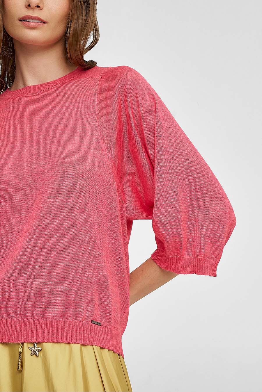 Whiney Sweater Baby Alpaca & Silk Color Red