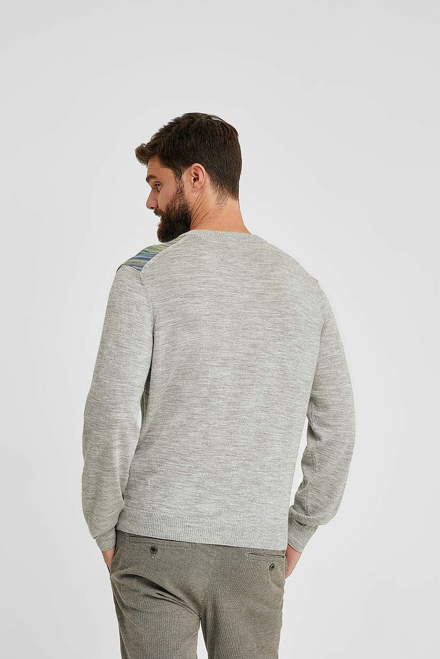 Suéter Whitman de algodón y alpaca bebé color gris