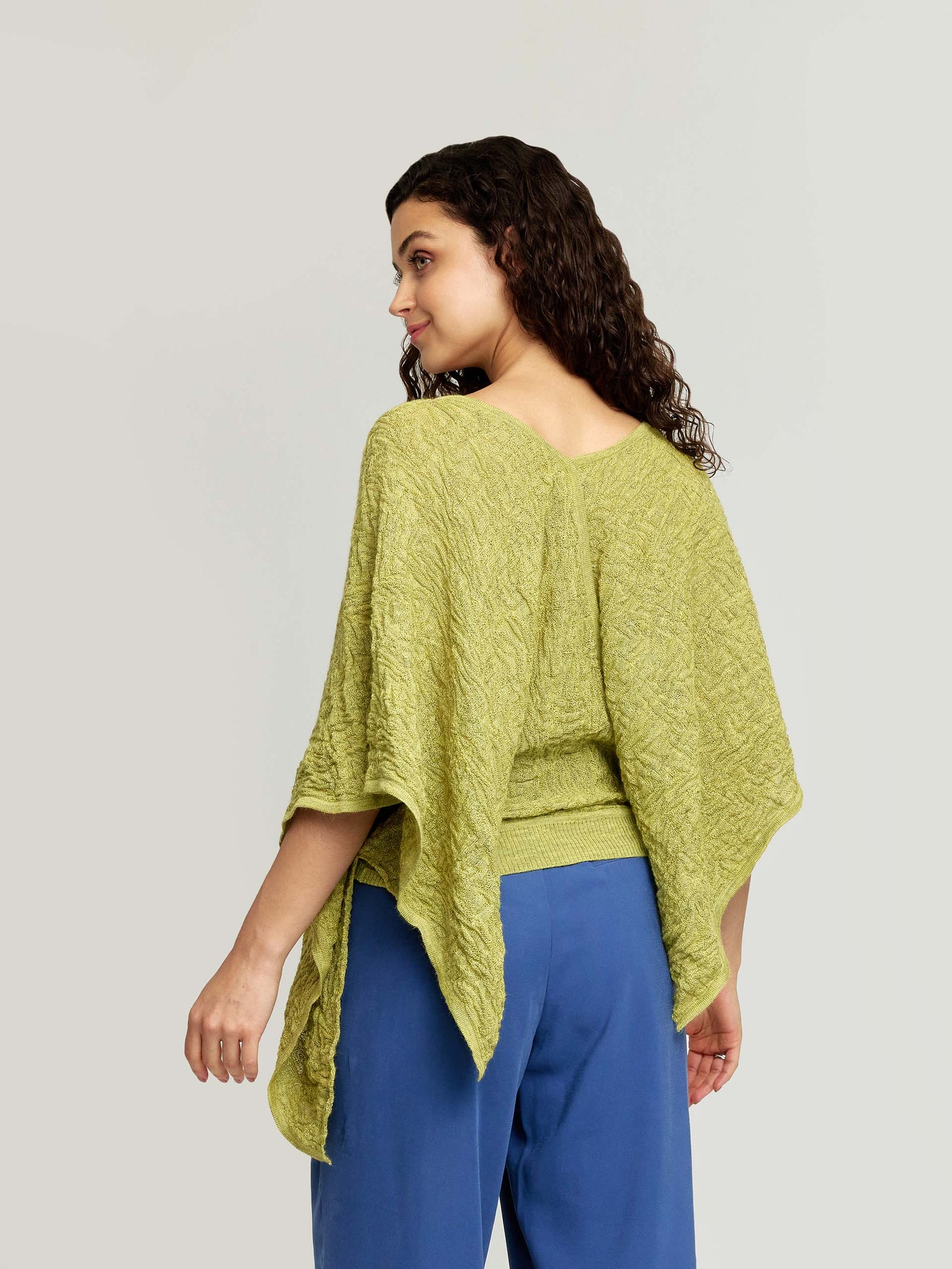Wind Sweater Baby Alpaca & Silk Color Green