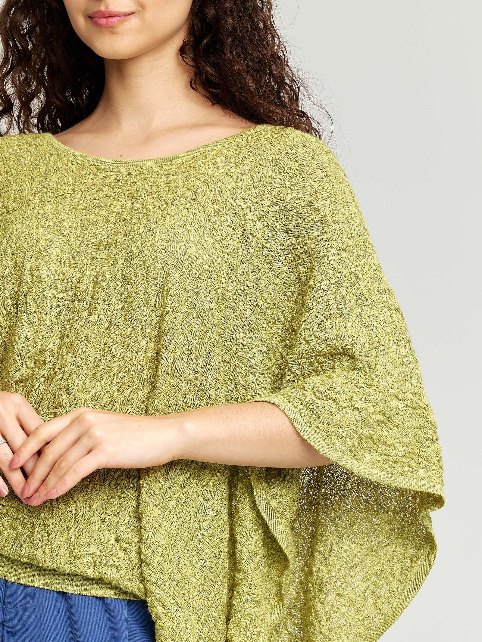 Wind Sweater Baby Alpaca & Silk Color Green