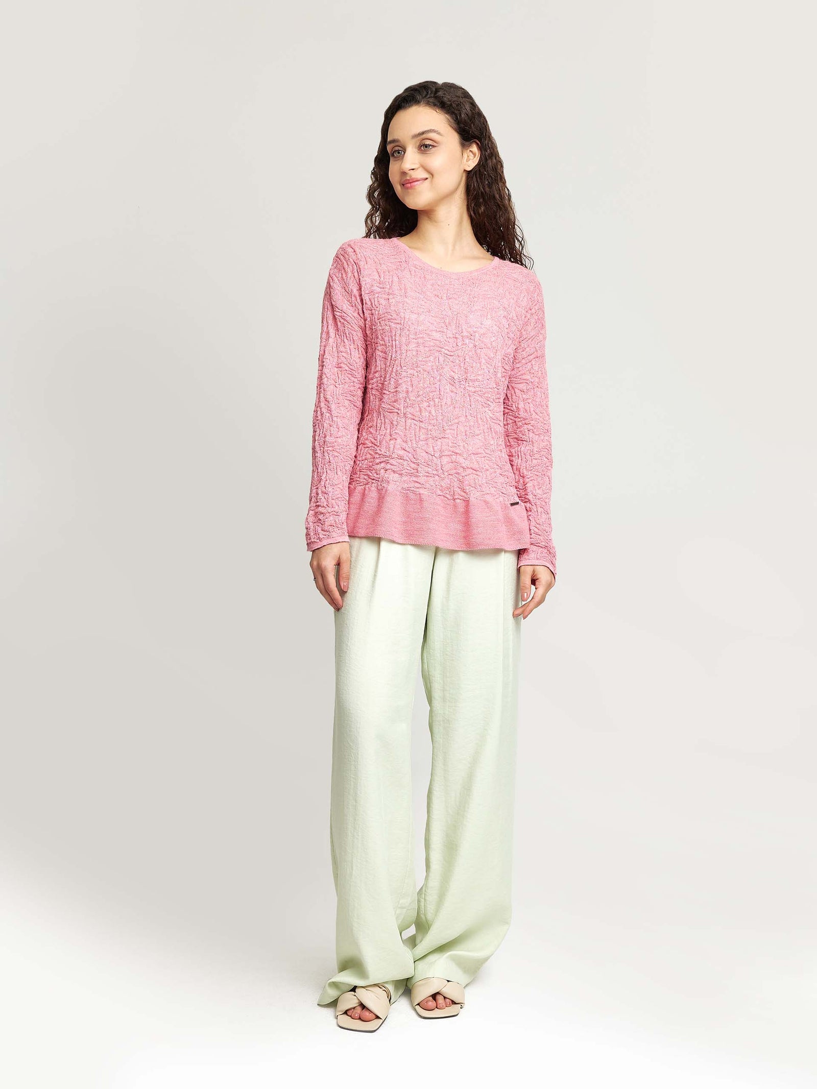 Wake Up Sweater Baby Alpaca & Silk Color Pink