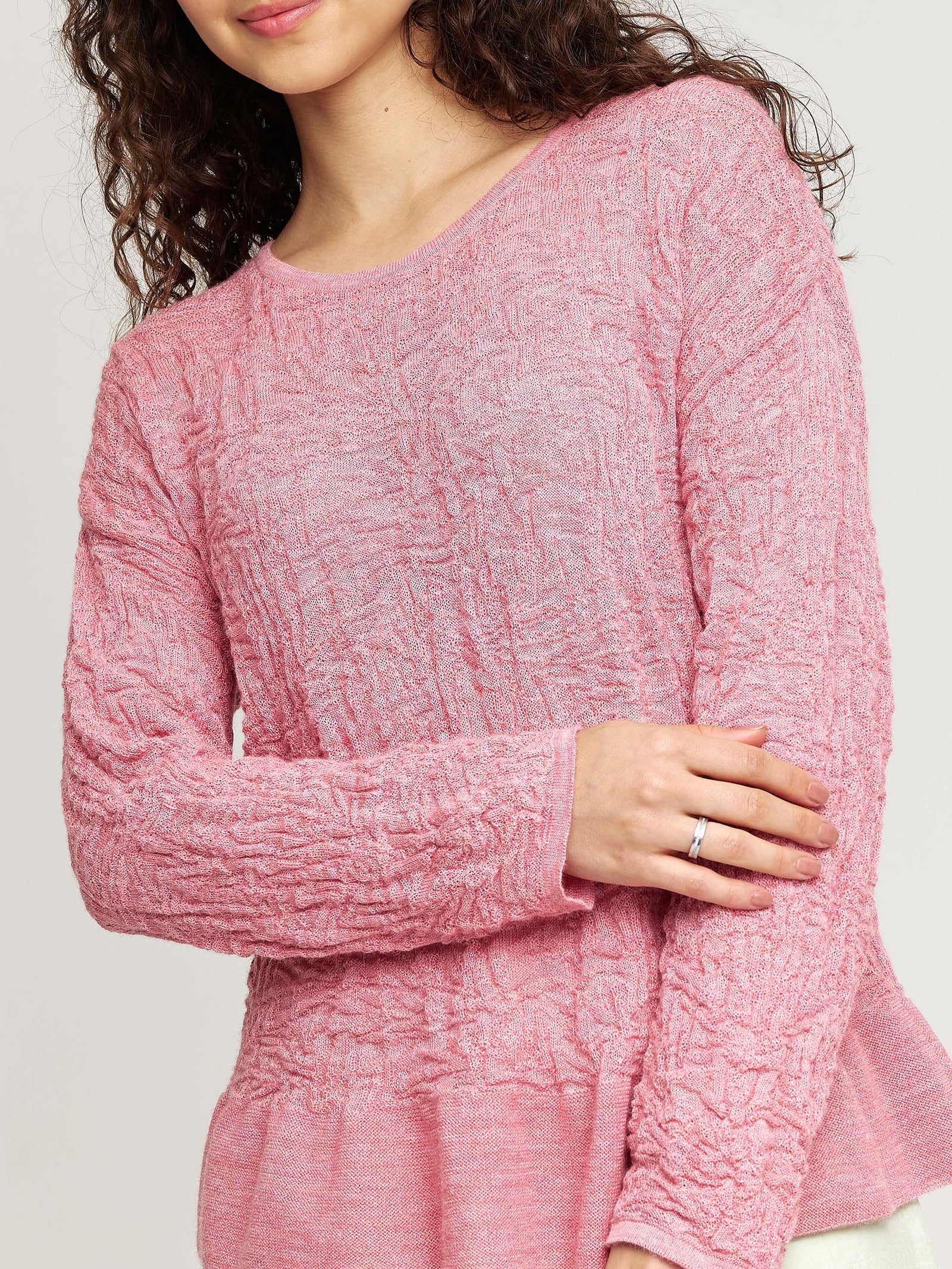 Wake Up Sweater Baby Alpaca & Silk Color Pink