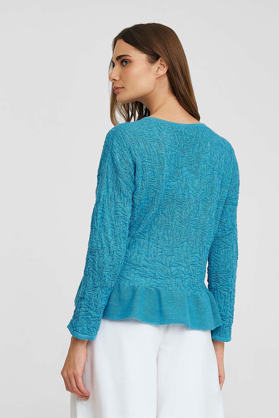 Wake Up Sweater Baby Alpaca y Seda Color Turquesa