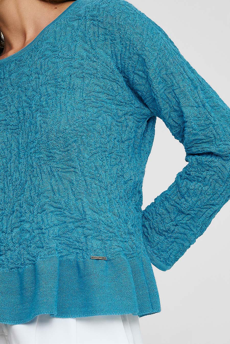 Wake Up Sweater Baby Alpaca y Seda Color Turquesa