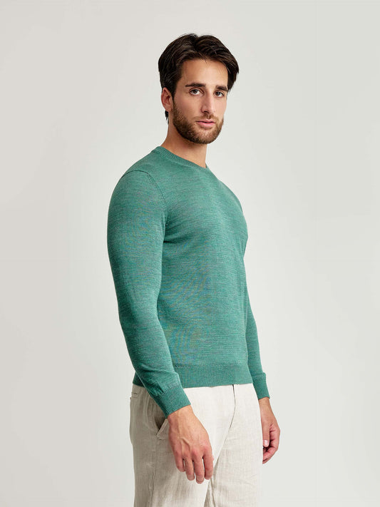Wembley Sweater Baby Alpaca & Silk Color Dark Green