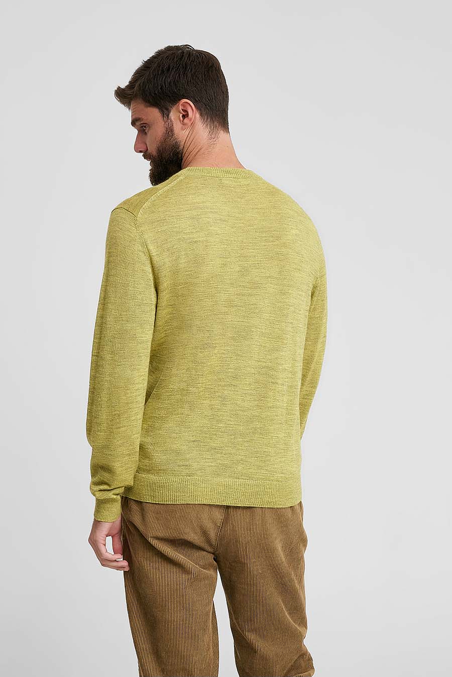 Suéter Wembley Baby Alpaca y Seda Color Verde