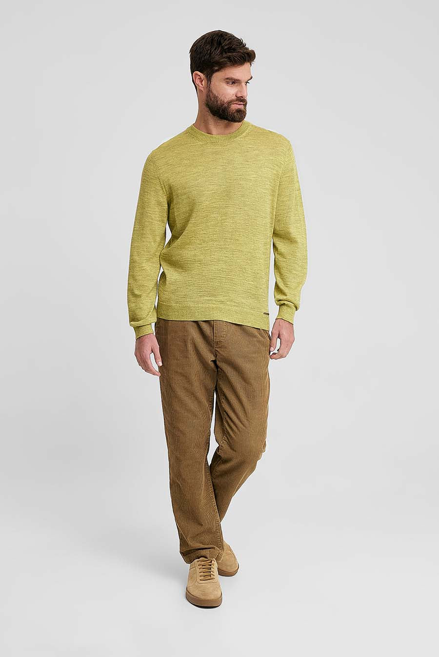 Suéter Wembley Baby Alpaca y Seda Color Verde