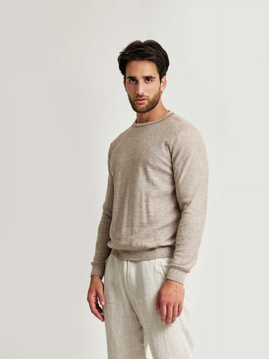 Walburg Sweater Cotton & Baby Alpaca Color Beige