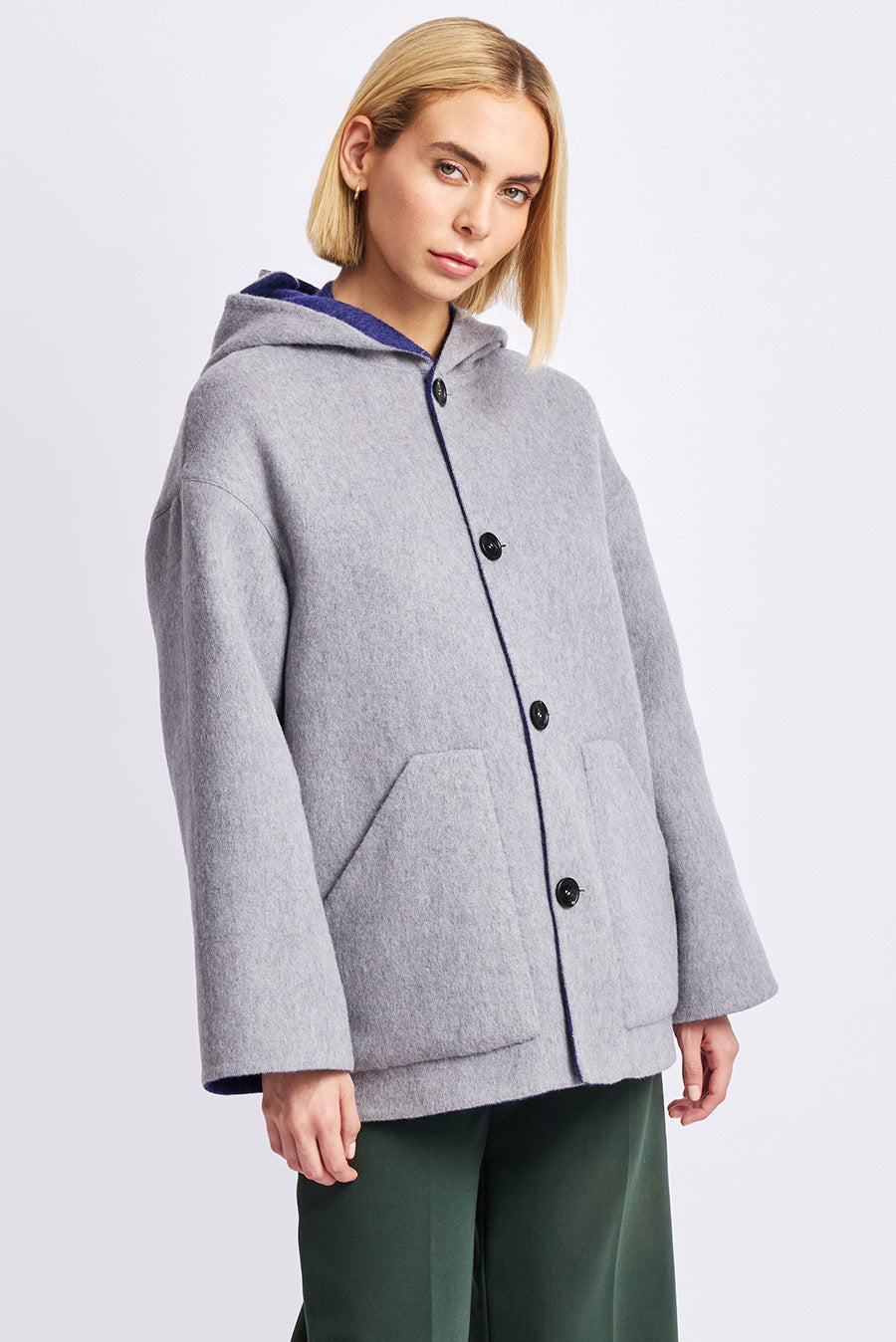 Whoopi Coat Baby Alpaca Color Niagara & Nuage