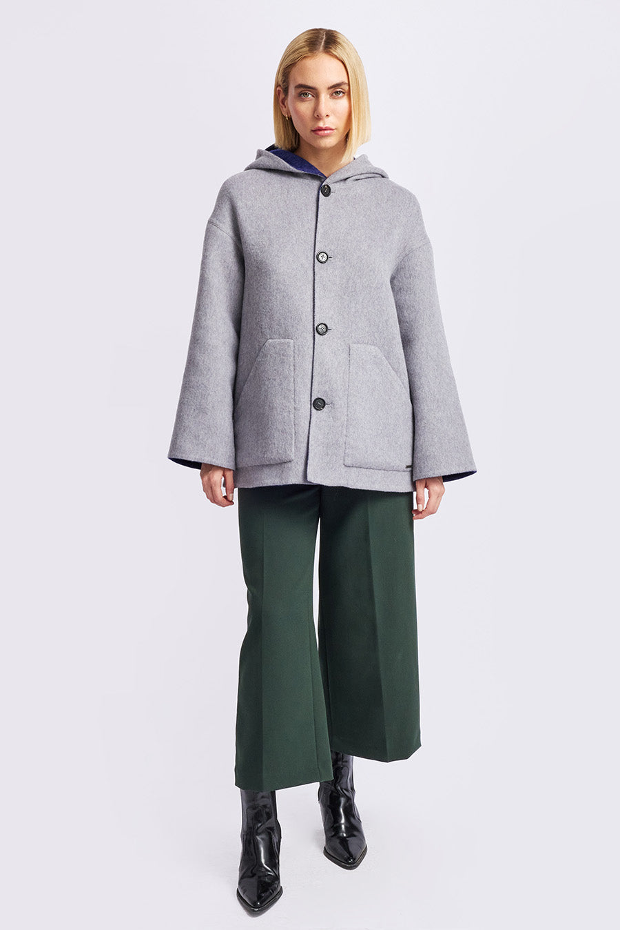 Whoopi Coat Baby Alpaca Color Niagara & Nuage