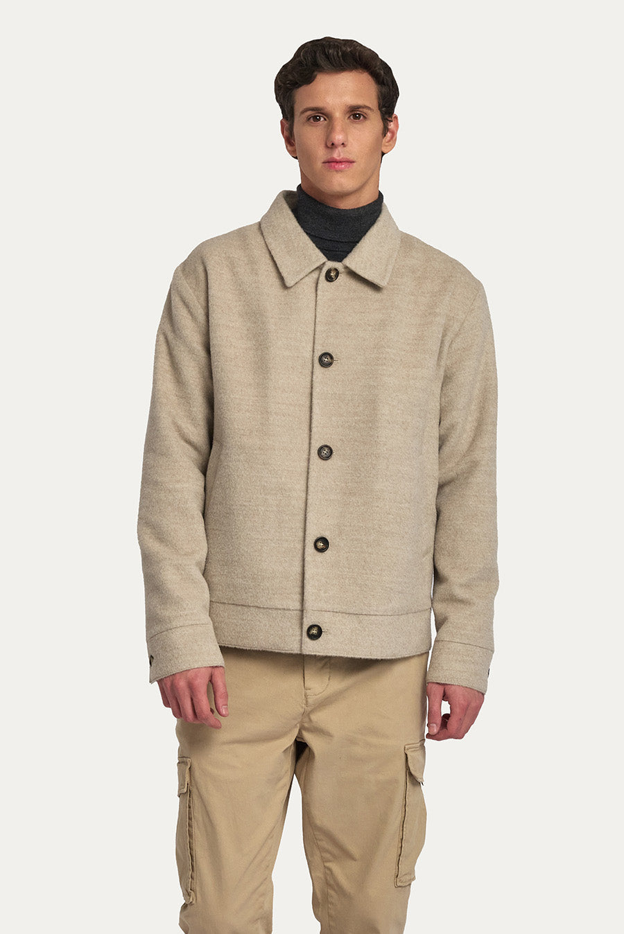 Wyoming Coat Baby Alpaca Color Sabbia