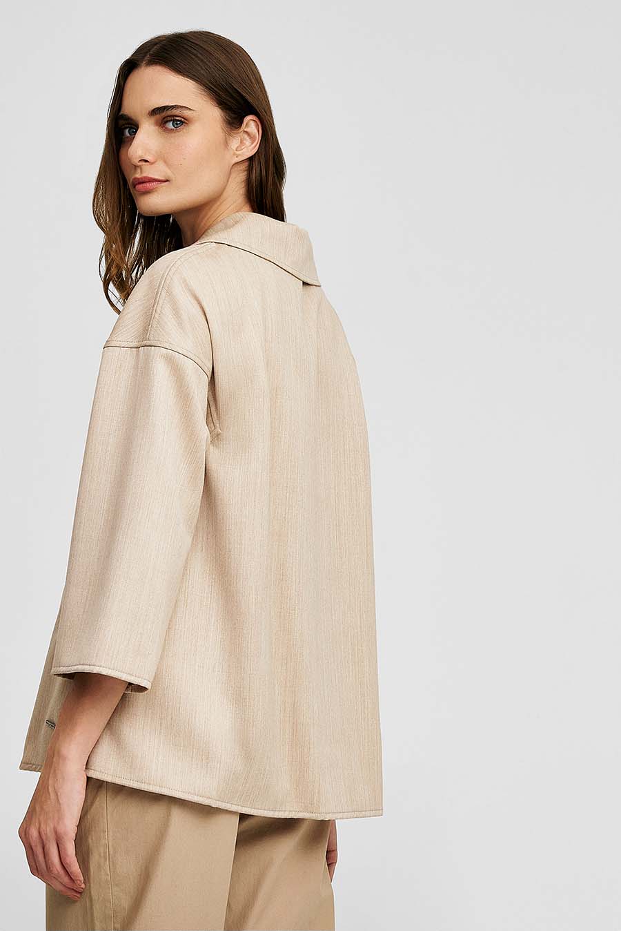 Whitter Coat Alpaca Color Beige