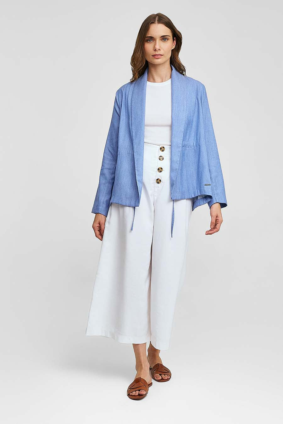 Whiney Coat Bamboo Color Blue