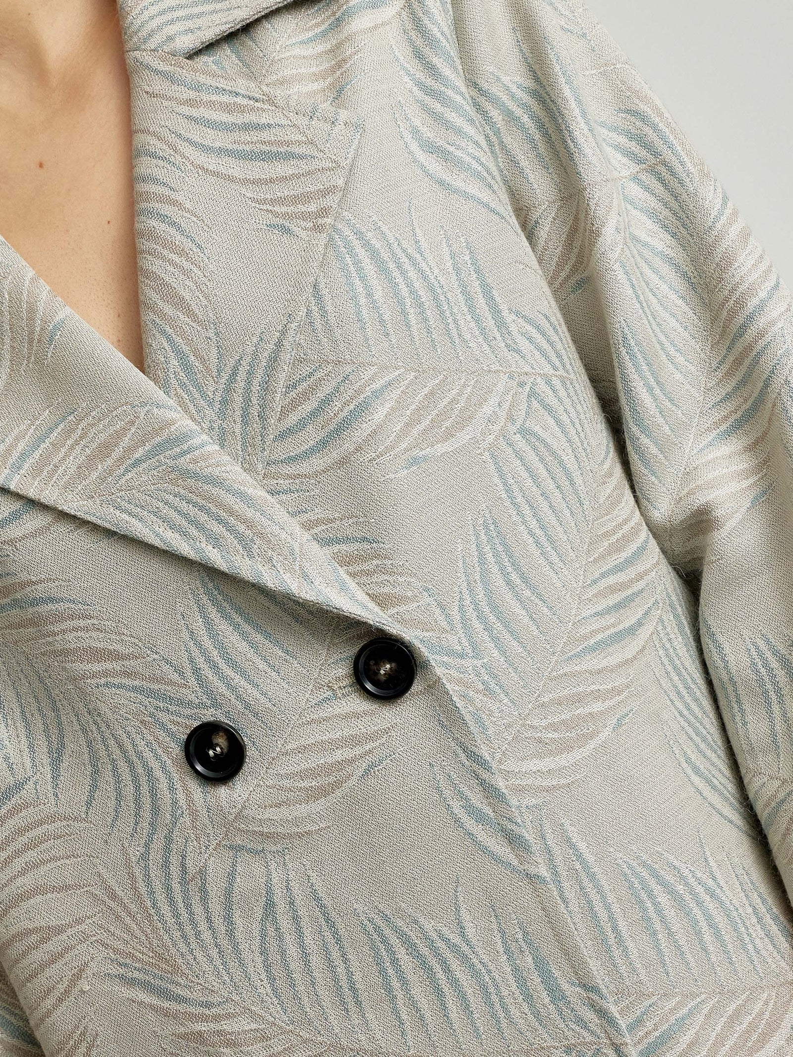 Witness Coat Baby Alpaca & Silk Color Turquoise