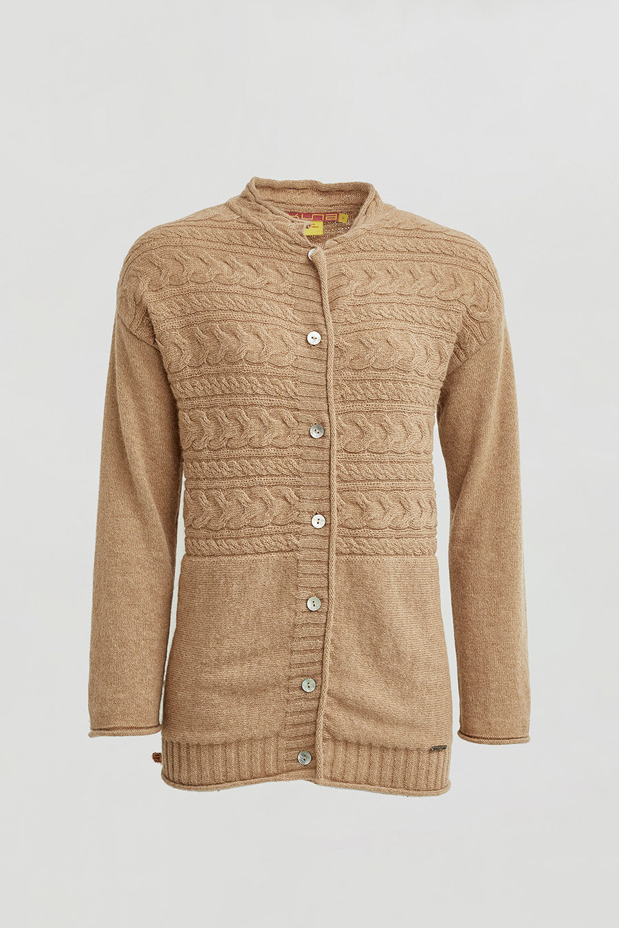 Winter Cardigan Baby Alpaca Color Chanterelle