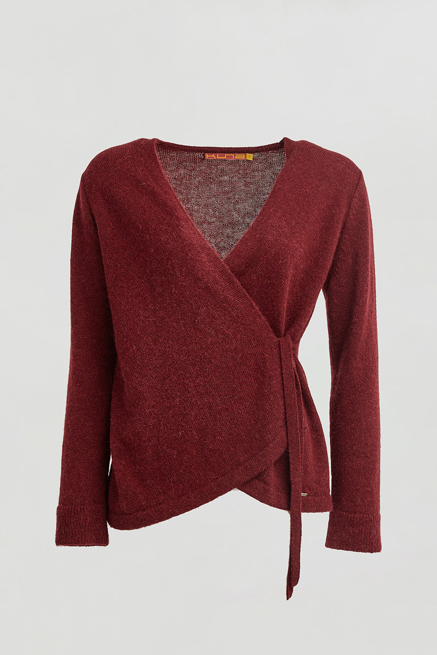 Cárdigan Weekend De Baby Alpaca Color Bloodstone