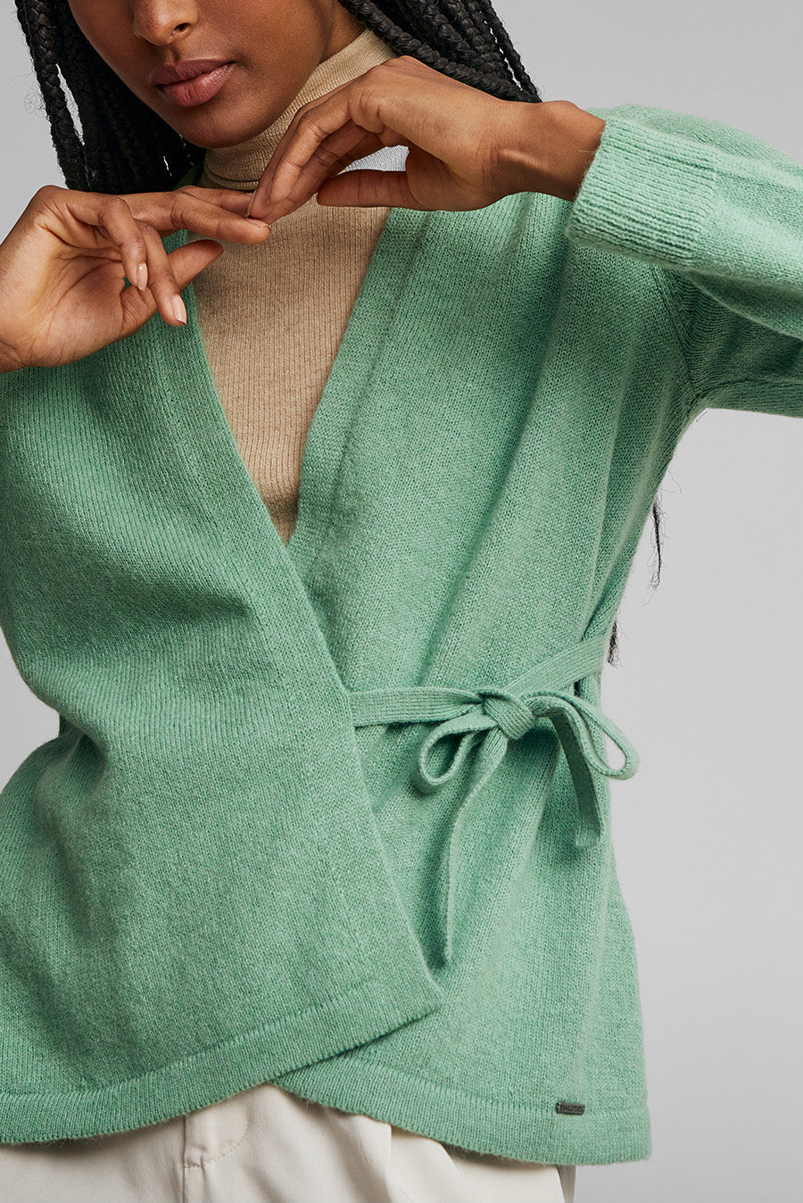 Weekend Cardigan Baby Alpaca Color Basil