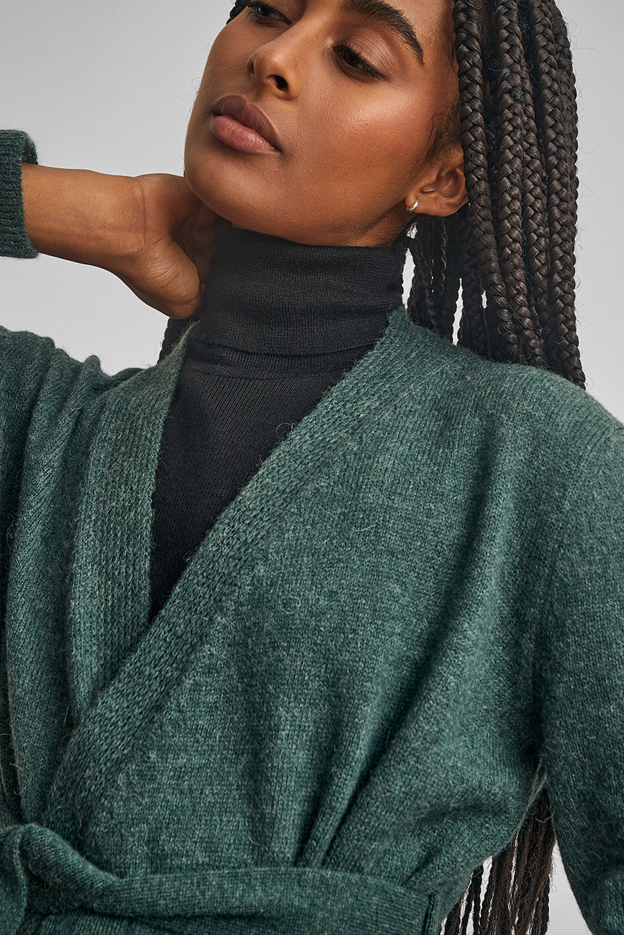 Well Cardigan Baby Alpaca Color Bosque