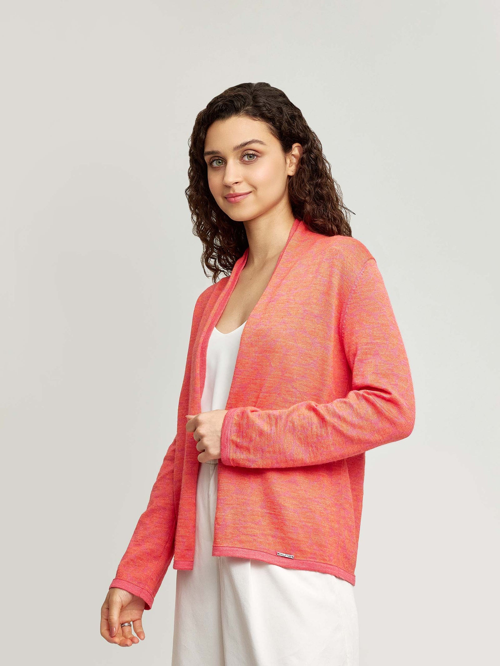Wishbone Cardigan Baby Alpaca & Silk Color Red