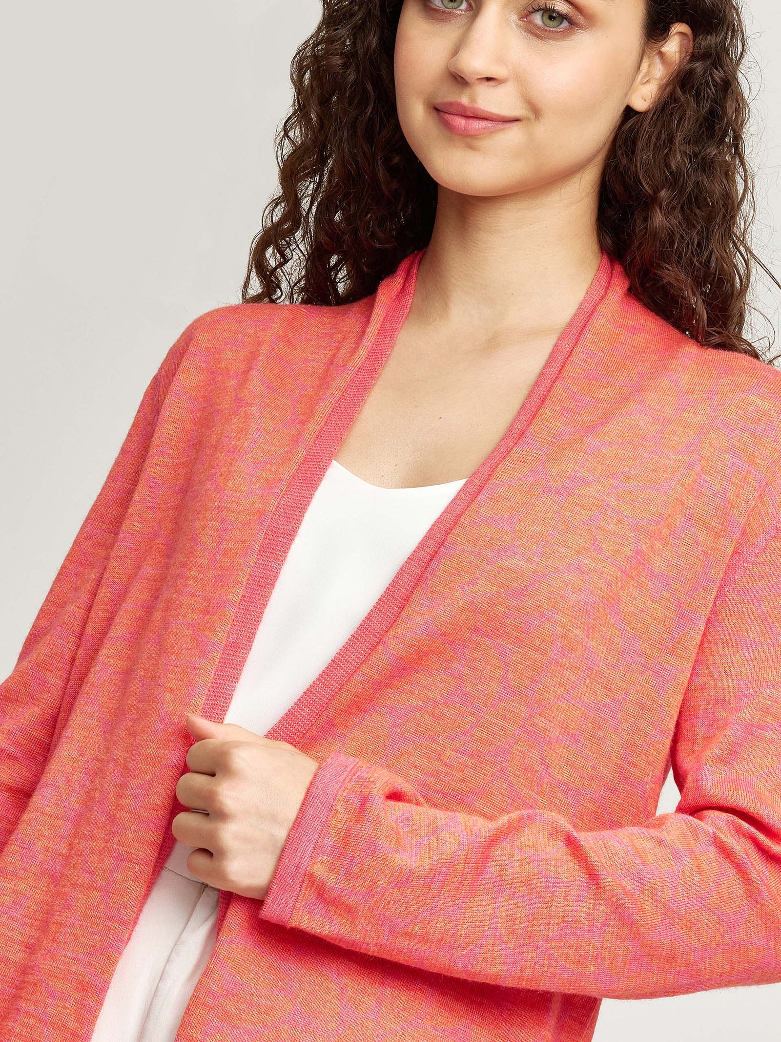 Wishbone Cardigan Baby Alpaca & Silk Color Red