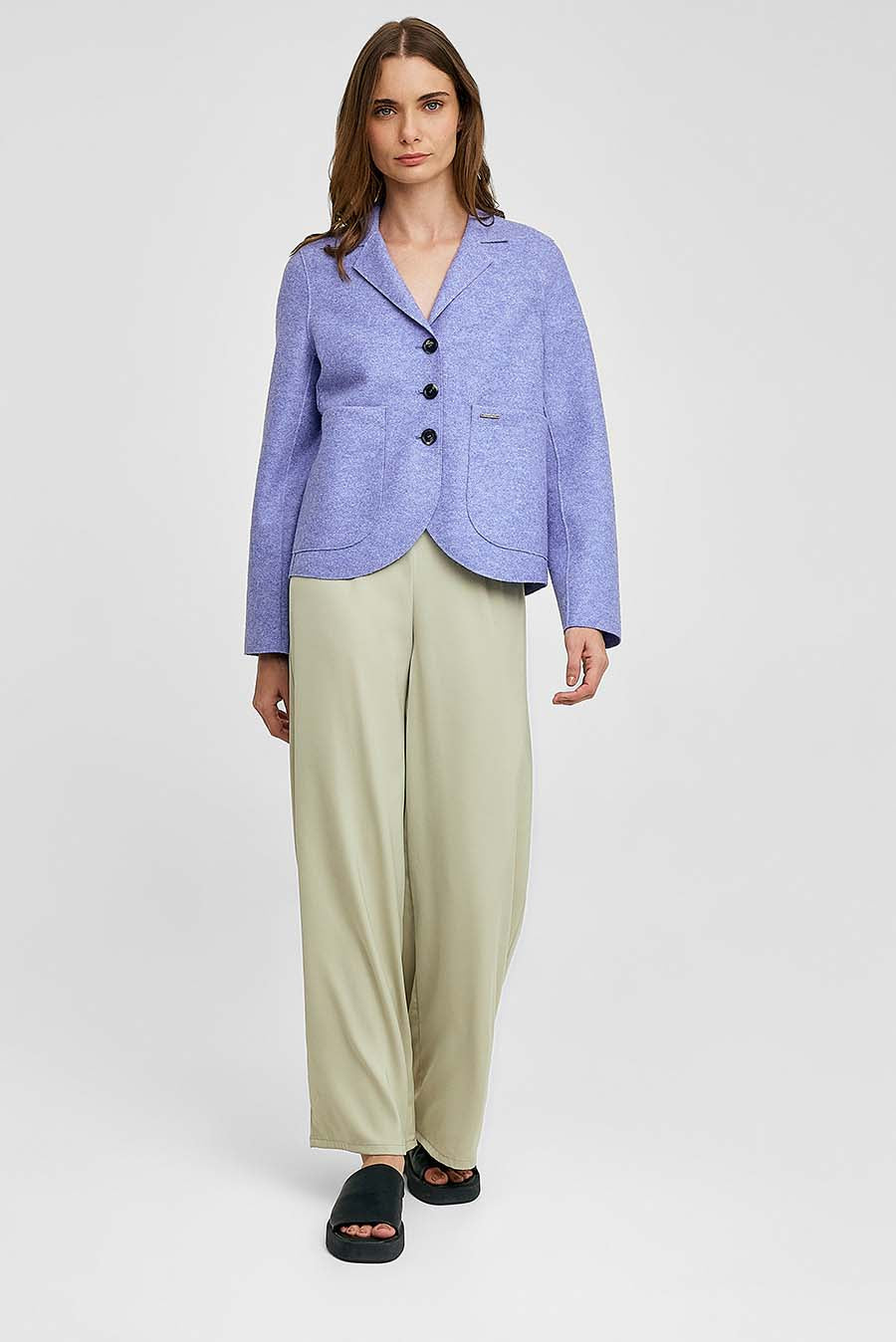Wellness Coat Alpaca Color Purple