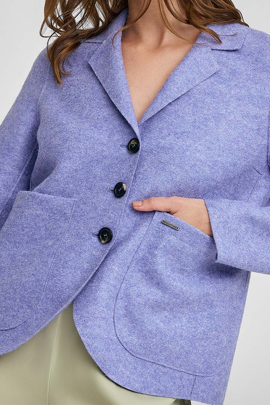 Wellness Coat Alpaca Color Purple