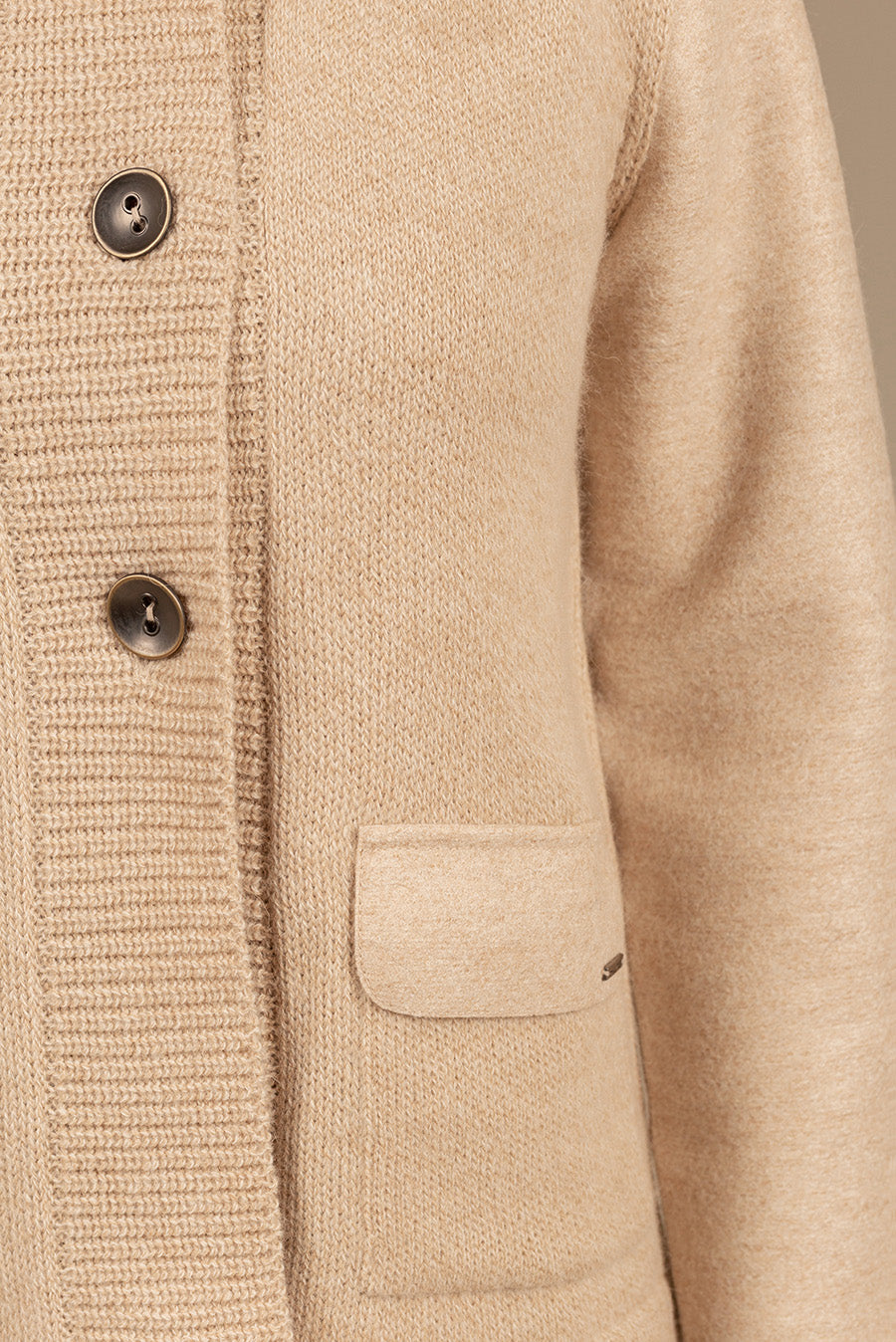 Unico Cardigan Baby Alpaca Color Mastic