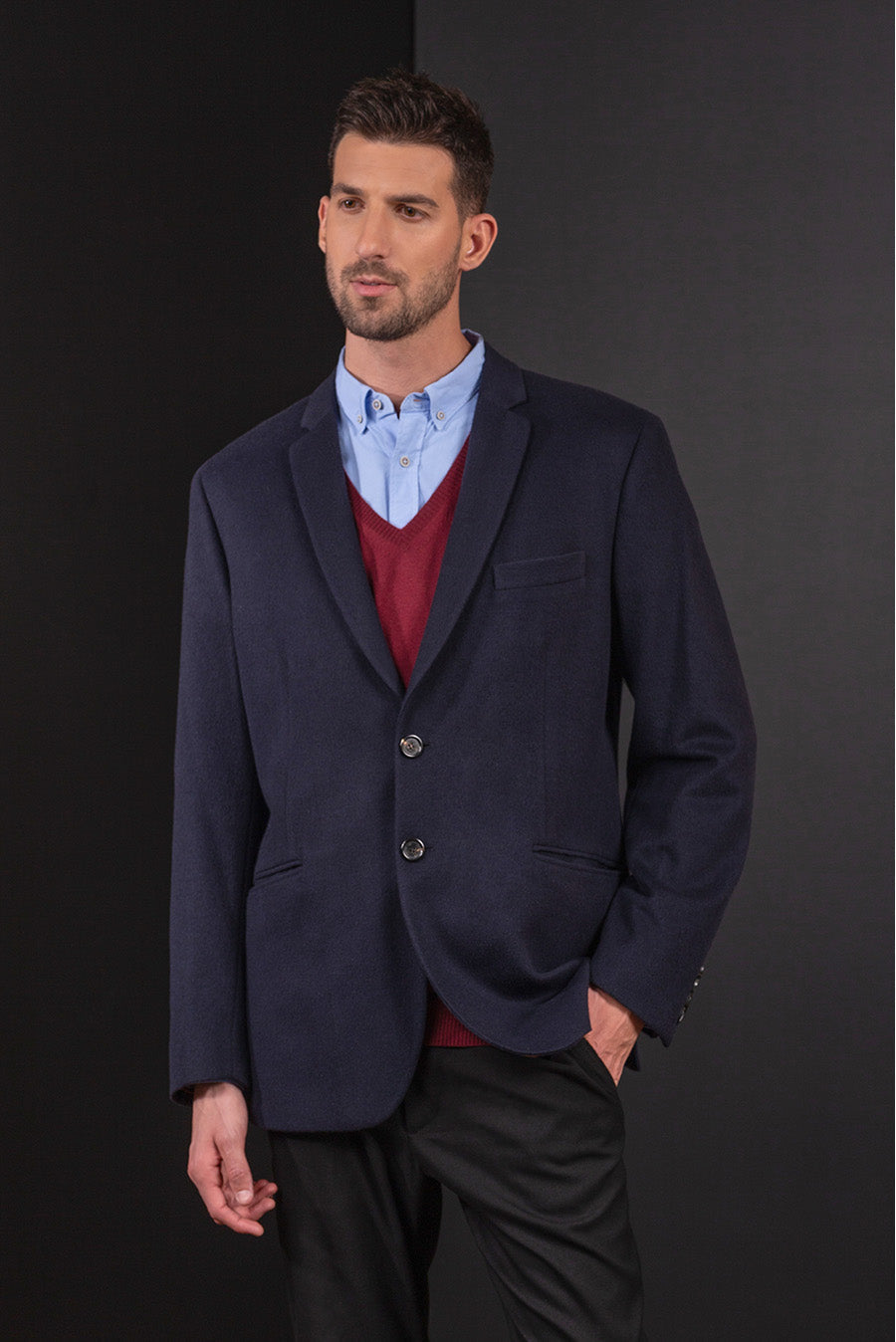 BLAZER BRYCE DE GUANACO COLOR NAVY