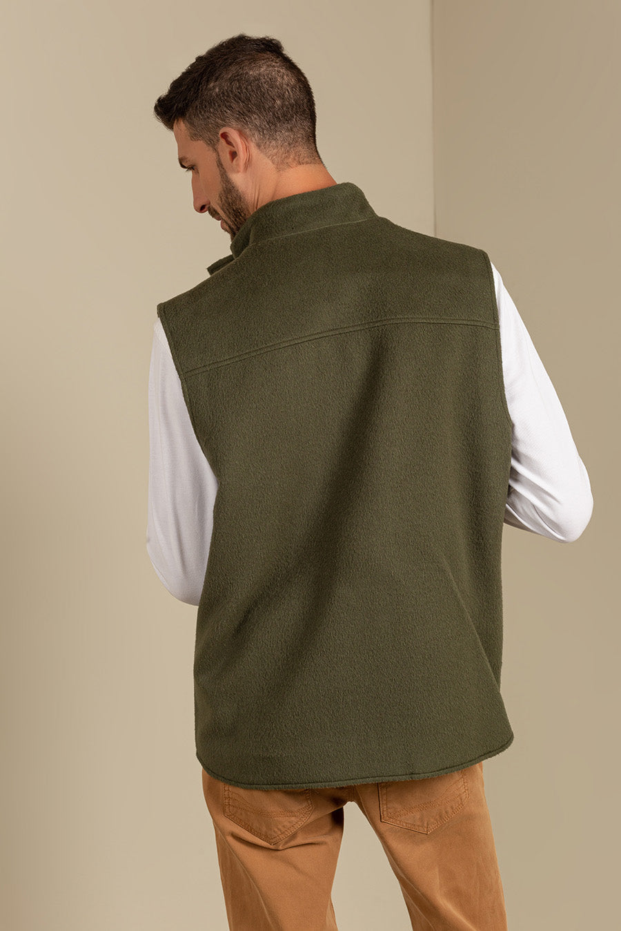 Urs Vest Baby Alpaca Color Militar